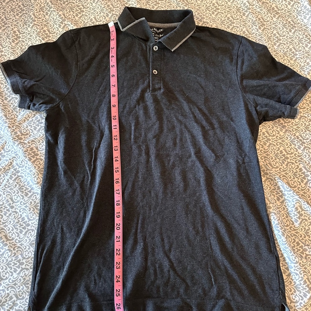 Black Polo Shirt Classic Design Short Sleeves